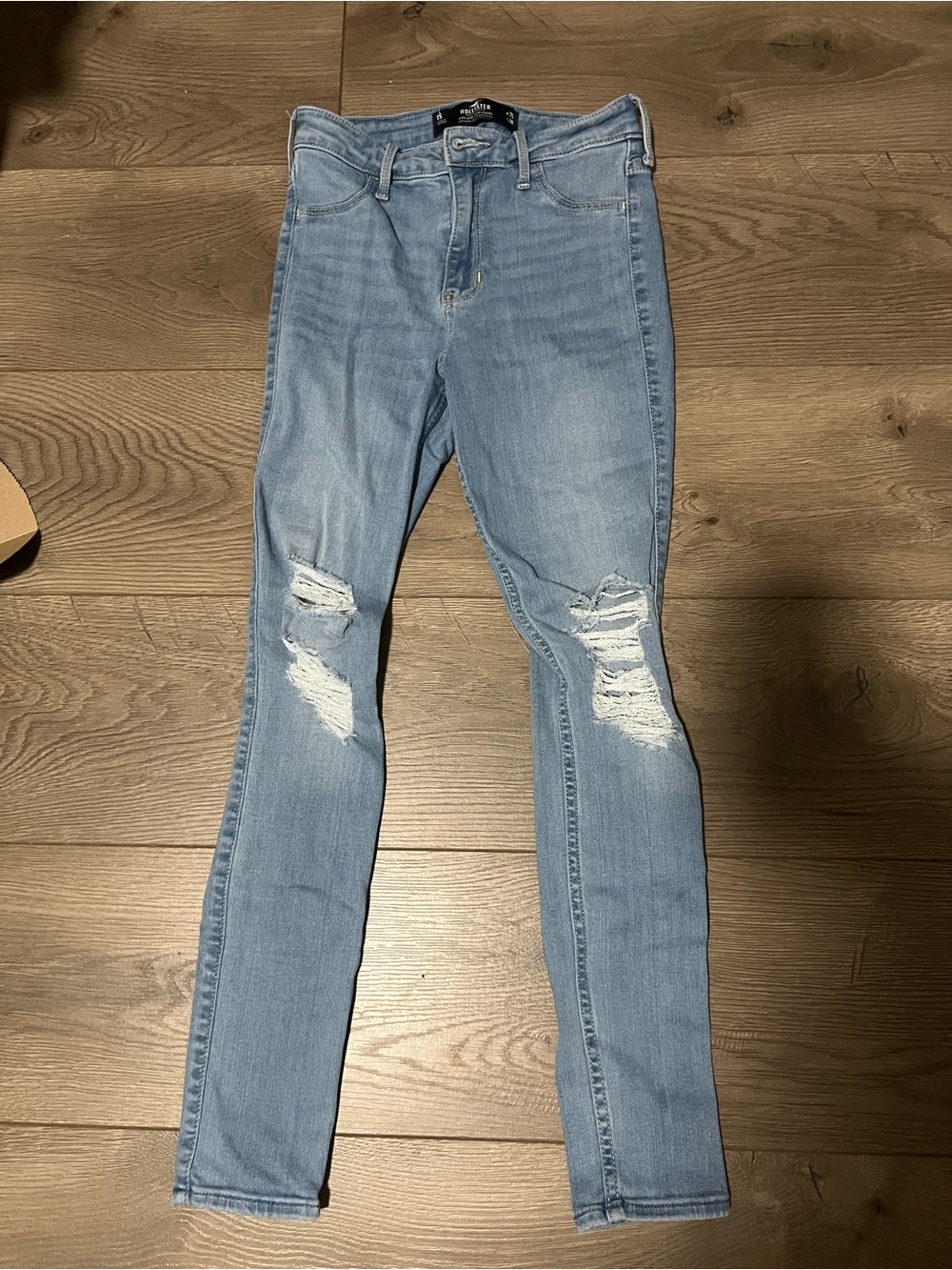 Hollister Light Blue Distressed Skinny Jeans